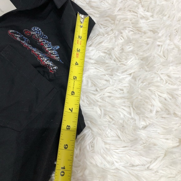 Harley Davidson zip up patriotic sleeveless Amazing top. NWT! Freedom Eagle #1❤️ - Picture 6 of 15